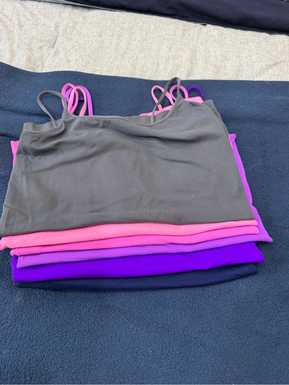 Women's Multi-Color Tank Top Pack - Gray, Pink, Purple